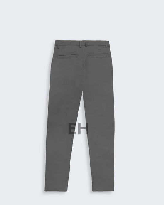 Men’s Charcoal Slim-Fit Pants