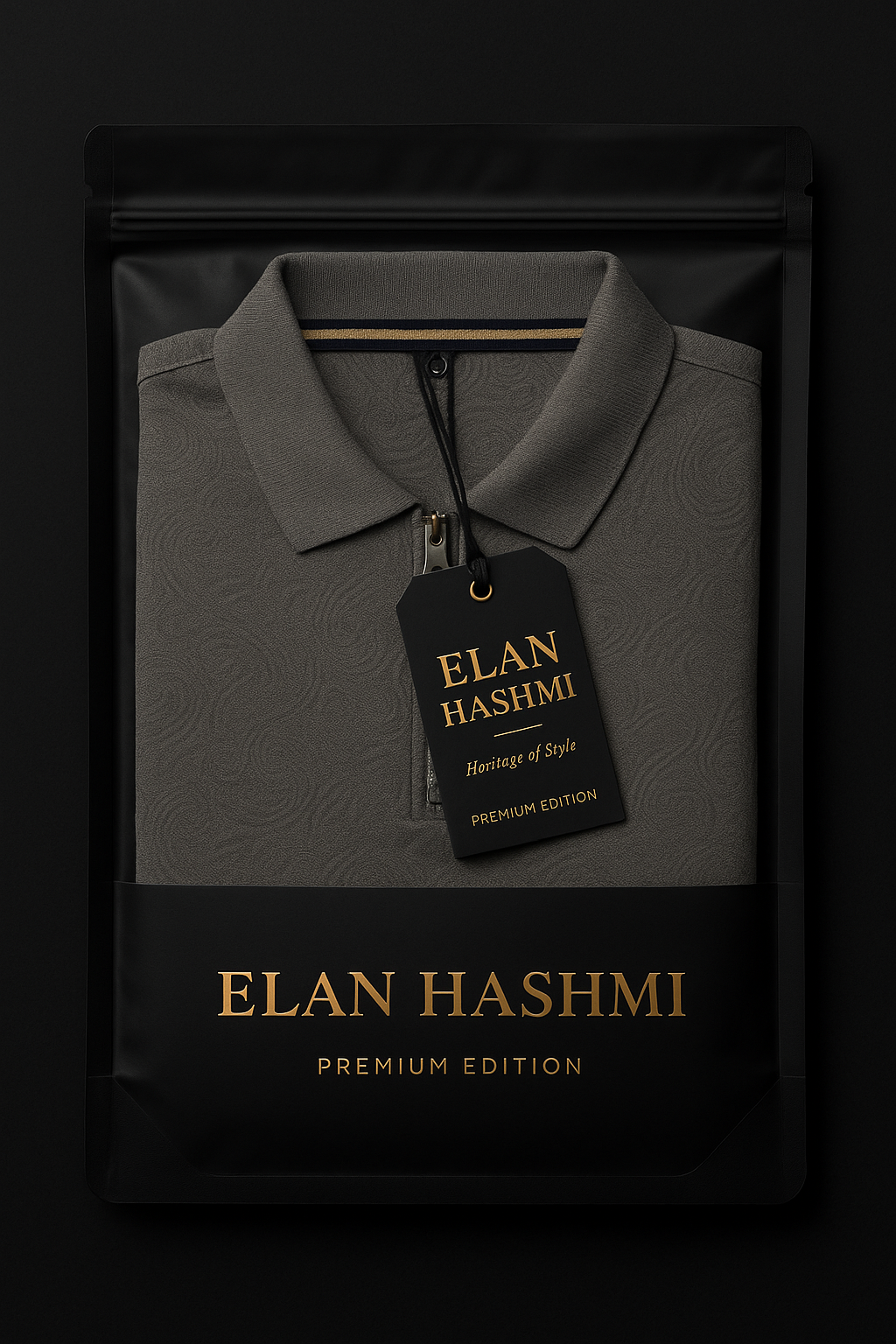 Elan Hashmi – Taupe Luxe Polo
