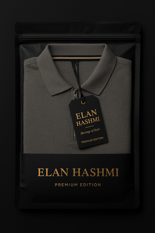 Elan Hashmi – Taupe Luxe Polo