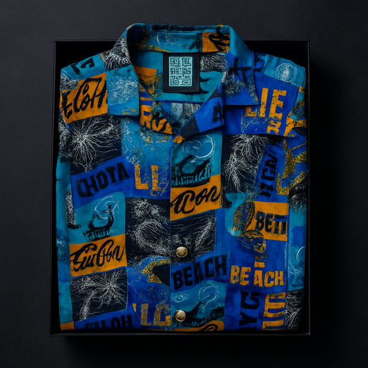 Beach VIbes Patchwork Shirt
